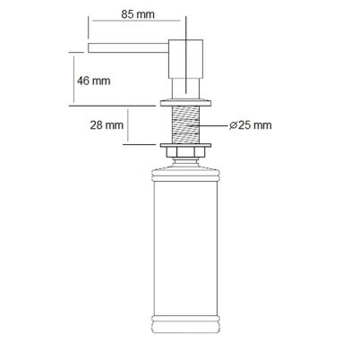 FABIANO Дозатор для мыла FAS-D 41 Inox (8241.401.0045)